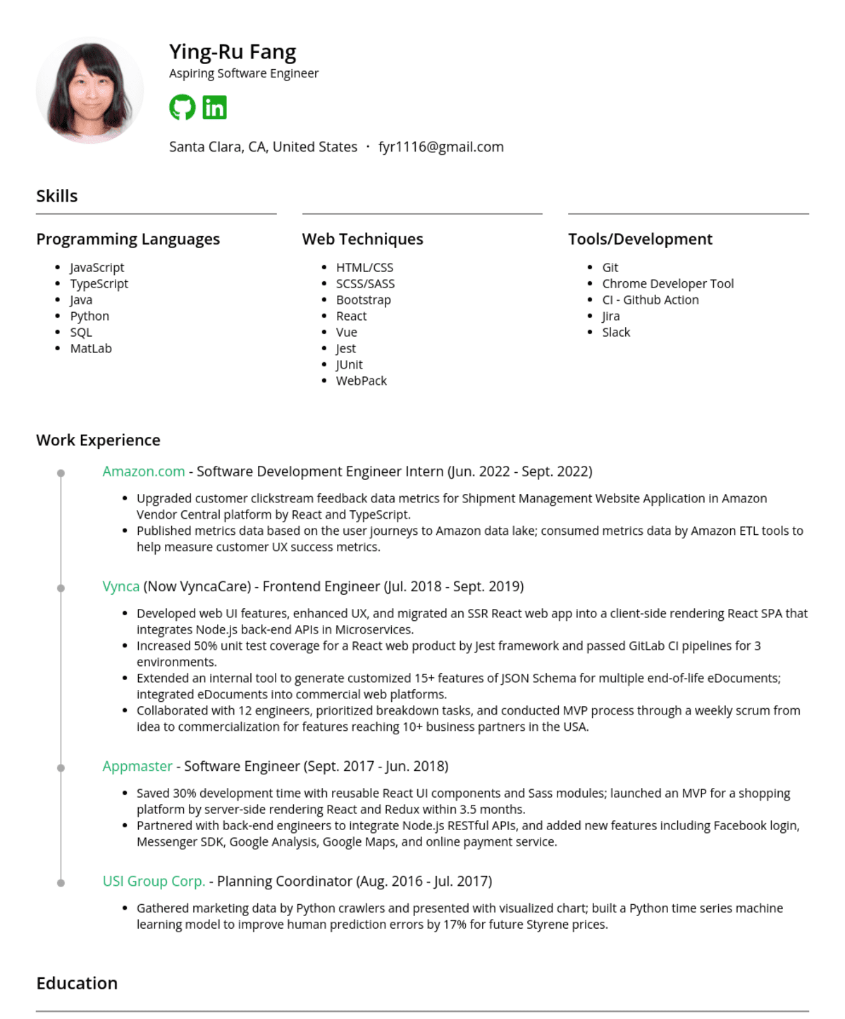 Resume Template 4